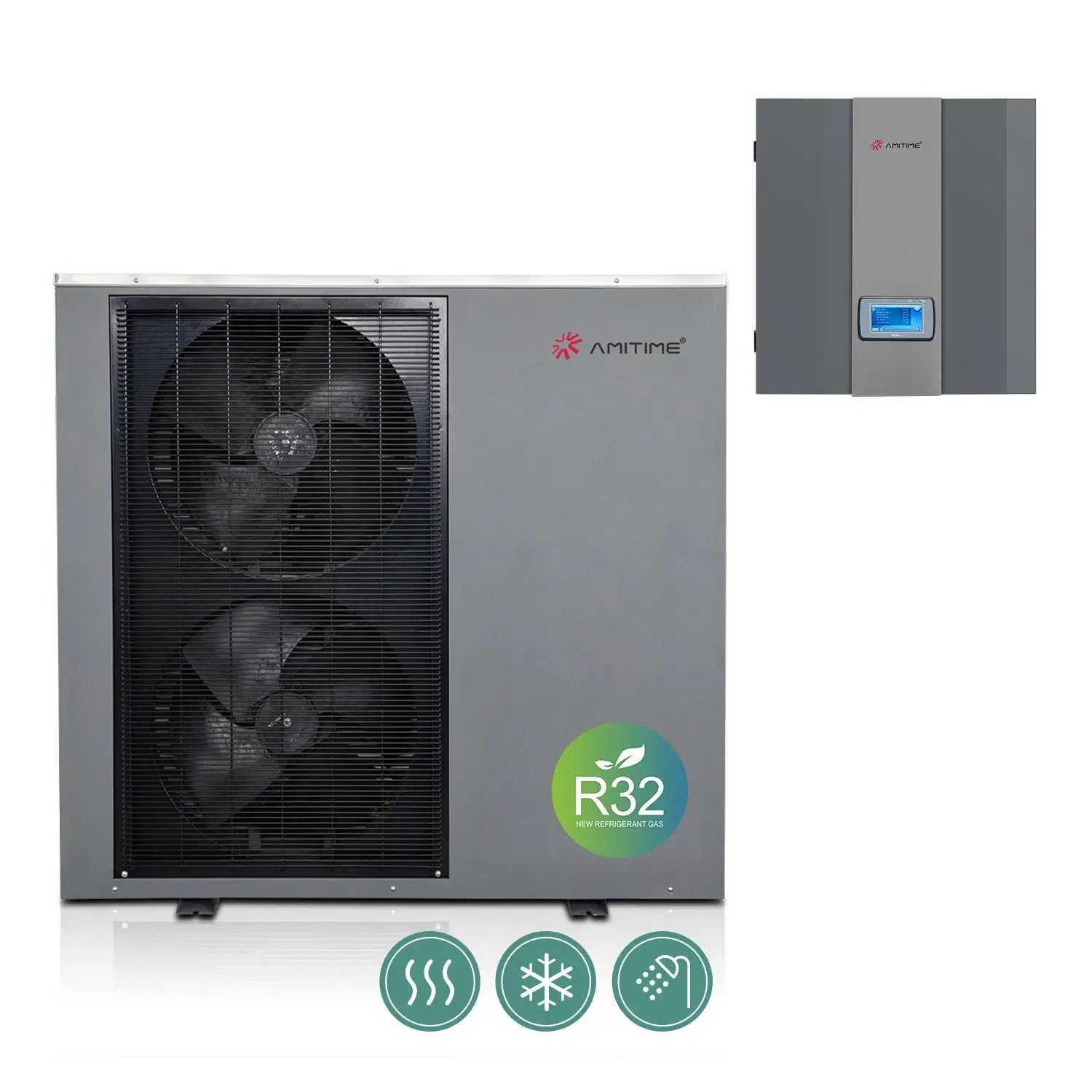 Bộ trao đổi nhiệt đồng cho hệ thống nước và khí R32 Amitime, tiện lợi cho việc tách bơm nhiệt