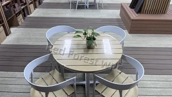 Ghế vườn WPC chống ẩm mốc, tiện lợi lắp đặt cho không gian ngoại thất độc đáo