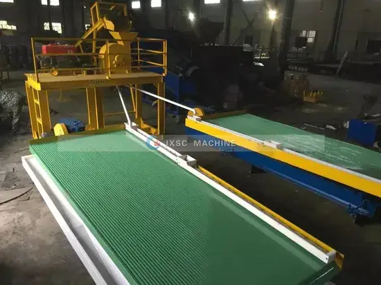Nhà máy chế biến vàng đá hoàn chỉnh vận hành thuận tiện với máy nghiền hàm, máy nghiền búa và bàn lắc