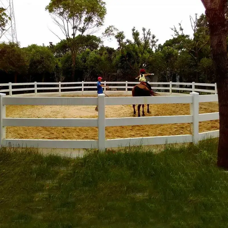 Hàng rào ngựa chất lượng cao, dễ lắp ráp từ nhựa PVC, bao gồm 3 hàng rào Paddock