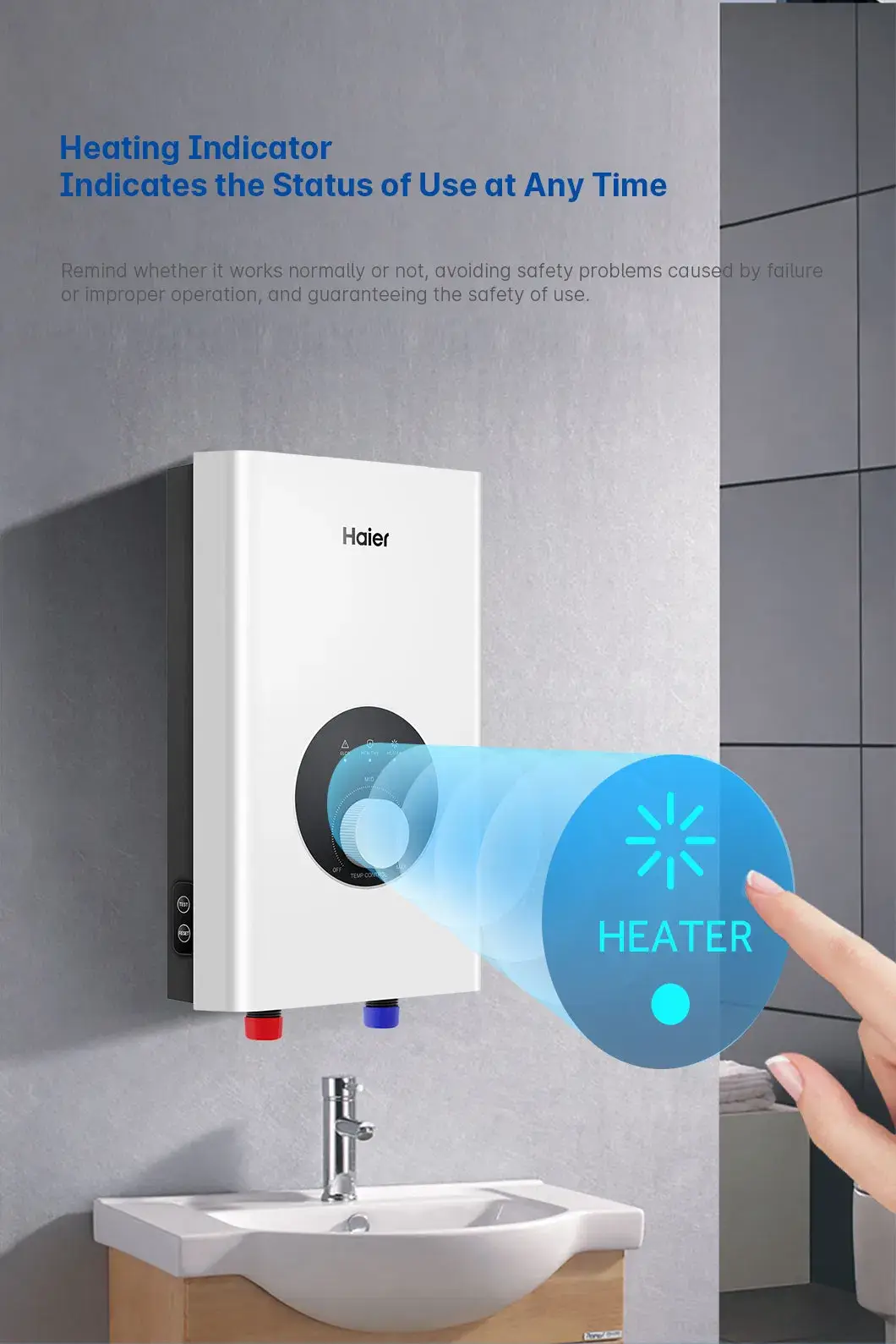 Máy nước nóng điện không bình treo tường - 4.5kw 220 Volt, tiết kiệm năng lượng và dễ lắp đặt hình ảnh 17-description