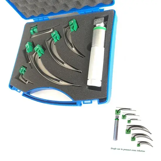 Đèn nội soi thanh quản sử dụng công nghệ sợi quang LED tiết kiệm năng lượng, đạt chuẩn CE và FDA