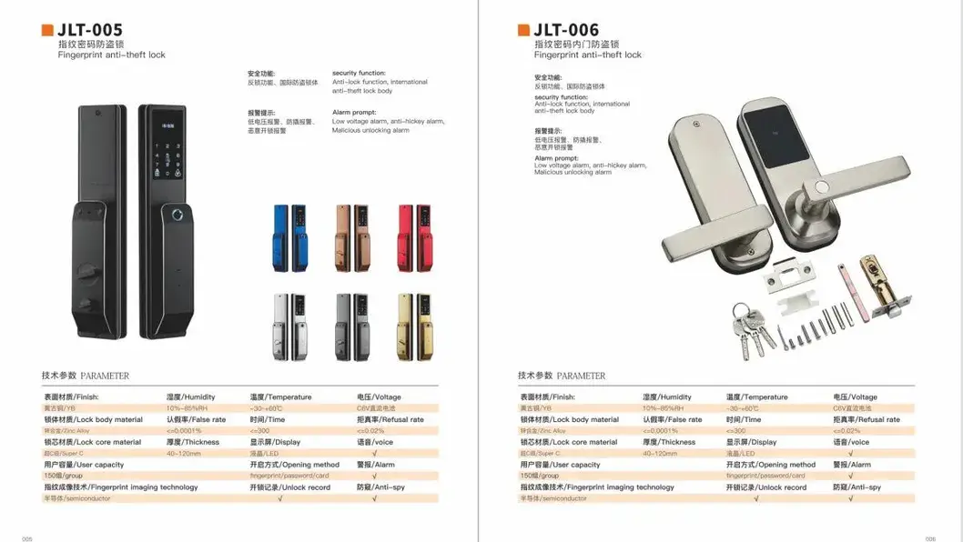 Khóa cửa tay nắm với chất liệu nhôm oxi hóa kinh tế và đế tròn màu vàng hình ảnh 17-description