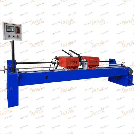 Máy làm con lăn băng tải tùy chỉnh, chứng nhận ISO, trục thép carbon và máy cắt mép vát hai đầu cho mỏ đá - sản phẩm tiêu chuẩn kinh tế