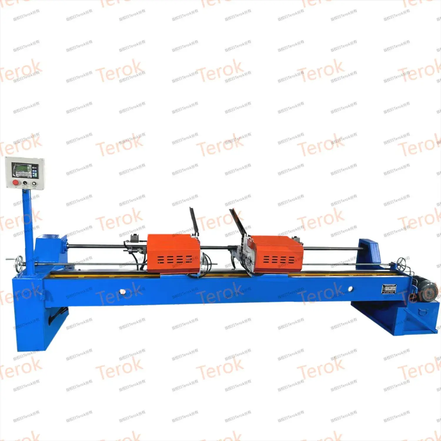 Máy làm con lăn băng tải tùy chỉnh, chứng nhận ISO, trục thép carbon và máy cắt mép vát hai đầu cho mỏ đá - sản phẩm tiêu chuẩn kinh tế