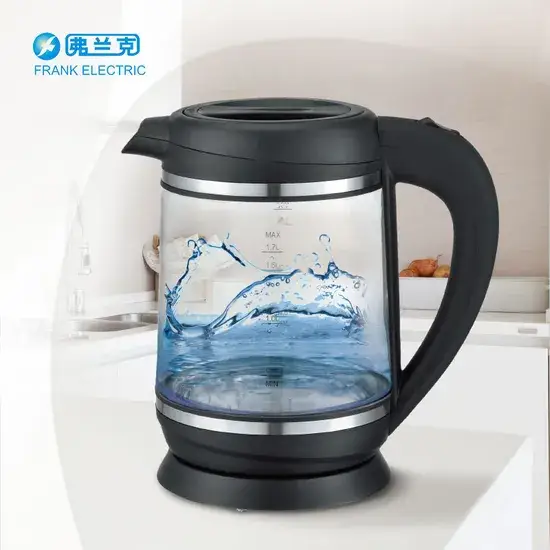Chuỗi đun nước thông minh 1.7L kính sáng bóng với chức năng lọc trà
