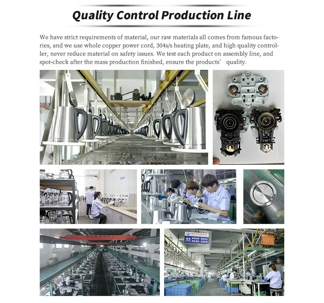 Chuỗi đun nước thông minh 1.7L kính sáng bóng với chức năng lọc trà hình ảnh 16-description