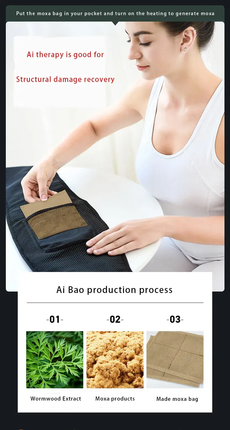 Belt massage thắt lưng với điều khiển nhiệt ba tốc độ và sưởi điện hình ảnh 17-description