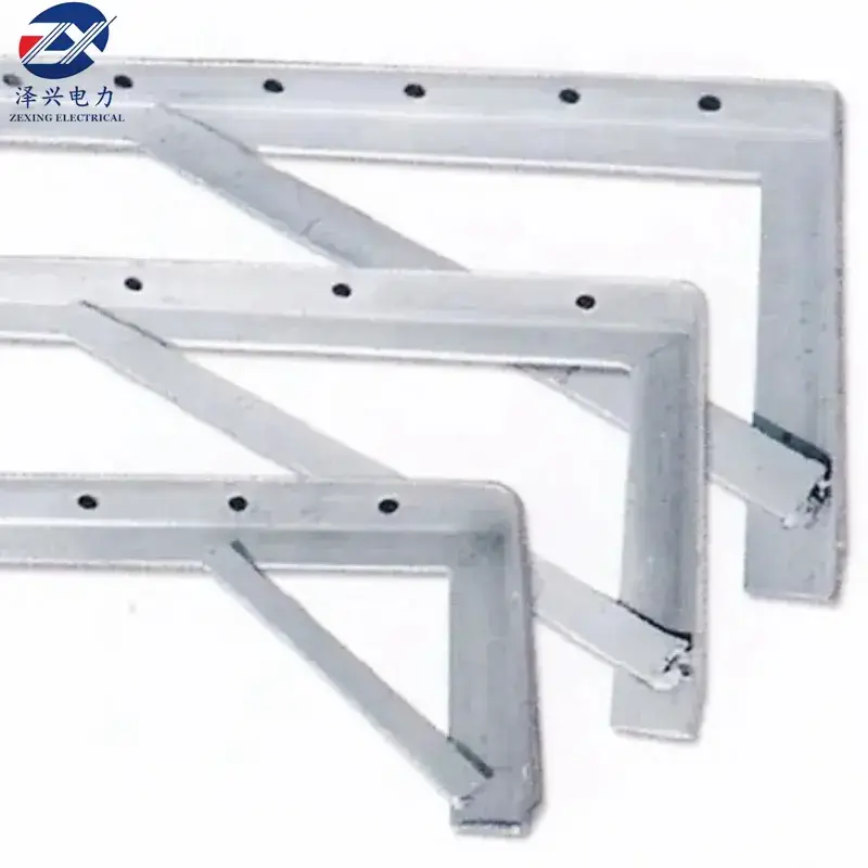 Phần cột điện lực bằng thép mạ kẽm và thanh ngang phù hợp với phụ kiện điện hình ảnh 14-description