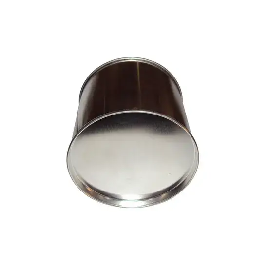 Hộp đựng lá trà rời mini màu đen mờ và vàng, thiết kế tròn trơn