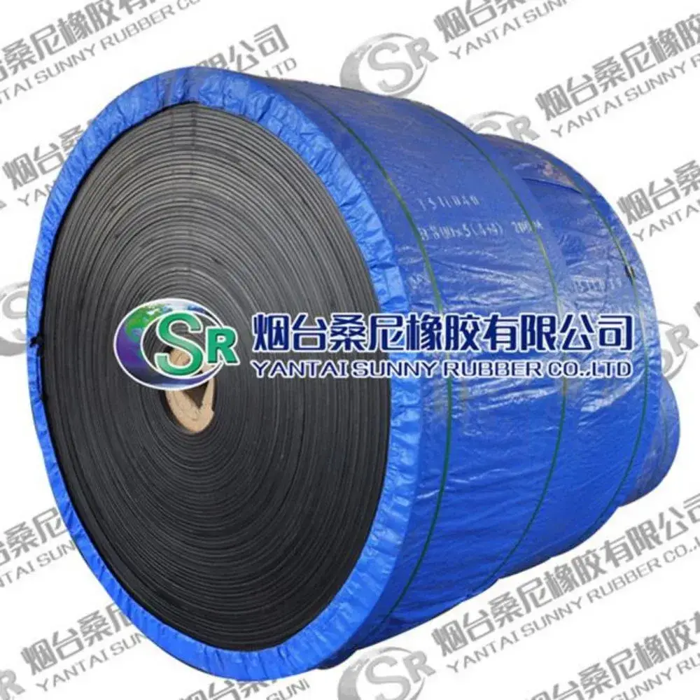 Băng tải cao su EP có thể điều chỉnh độ dày lớp dưới và lớp phủ cao su theo nhu cầu
