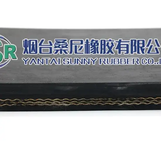 Băng tải cao su EP có thể điều chỉnh độ dày lớp dưới và lớp phủ cao su theo nhu cầu