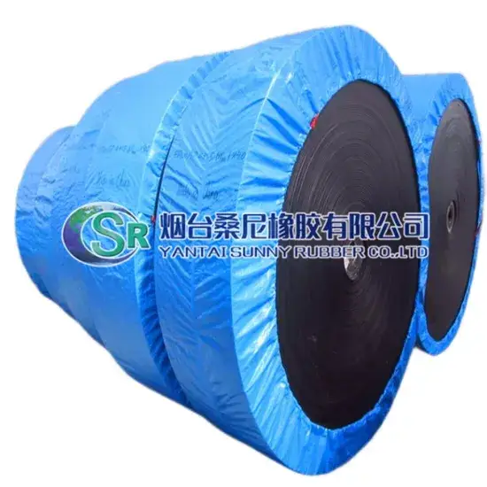 Băng tải cao su EP có thể điều chỉnh độ dày lớp dưới và lớp phủ cao su theo nhu cầu