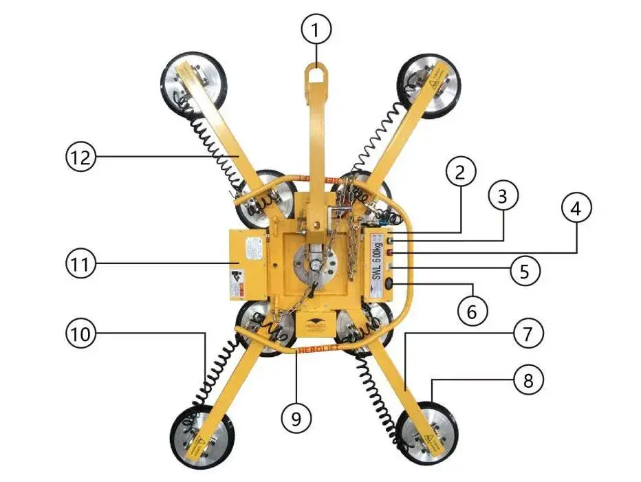 Cung cấp cần cẩu hút kính sử dụng công nghệ khí nén hình ảnh 12-description