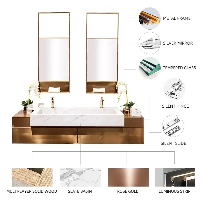Bàn trang điểm phòng tắm châu Âu màu sắc hiện đại cashmere hình ảnh 25-description