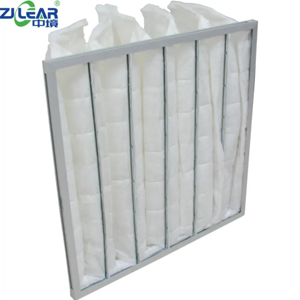 Túi lọc không khí bằng sợi thủy tinh có hiệu suất trung bình F4 F5 F6 F7 F8 hình ảnh 14-description