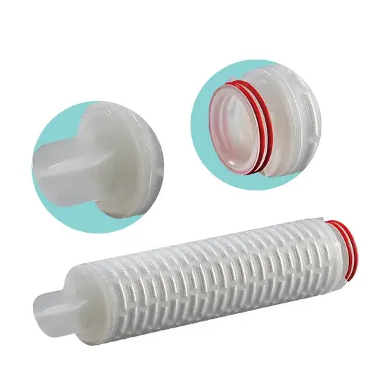 Bộ lọc nước pleated polypropylene có độ chính xác 1 micron, cấp chứng nhận FDA, phù hợp để tiền lọc chất lỏng hình ảnh 1-description
