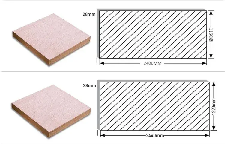 Ván ép có lớp phủ màu đen sản xuất từ nhà máy phân phối hình ảnh 13-description