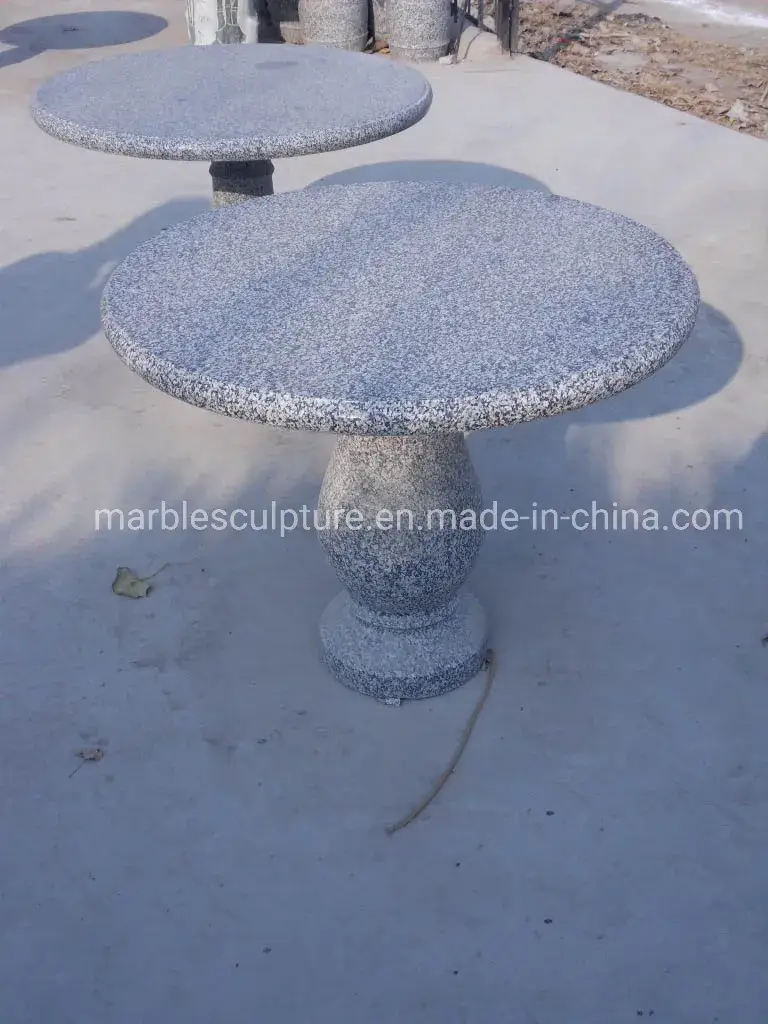 Bộ bàn và ghế đá hoa cương màu be giá phải chăng từ nhà sản xuất
