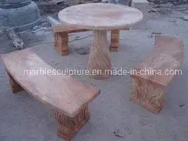 Bộ bàn và ghế đá hoa cương màu be giá phải chăng từ nhà sản xuất