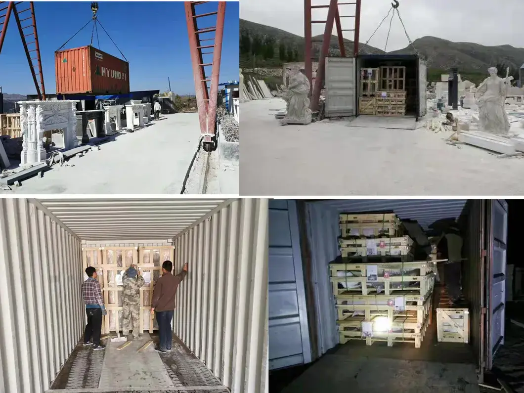 Bộ bàn và ghế đá hoa cương màu be giá phải chăng từ nhà sản xuất hình ảnh 15-description