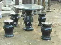Bộ bàn và ghế đá hoa cương màu be giá phải chăng từ nhà sản xuất