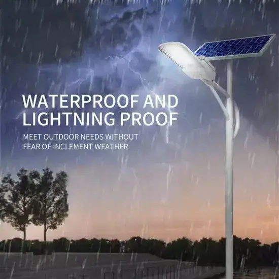 Đèn đường năng lượng mặt trời LED điều khiển từ xa ngoài trời chống nước nhôm - Tùy chọn công suất 30W/40W/50W/60W/100W/150W IP65