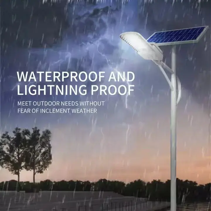 Đèn đường năng lượng mặt trời LED điều khiển từ xa ngoài trời chống nước nhôm - Tùy chọn công suất 30W/40W/50W/60W/100W/150W IP65