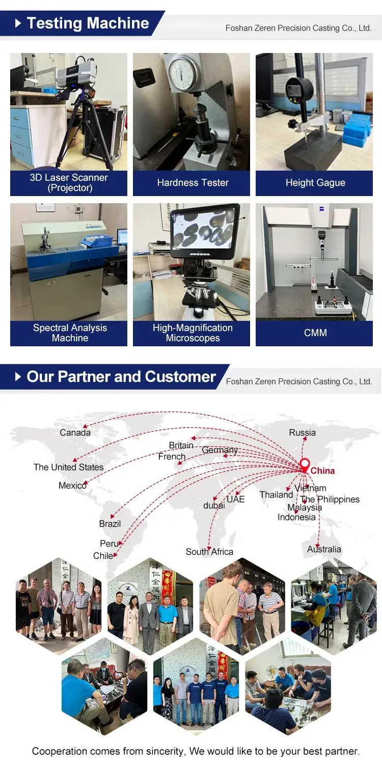 Phụ kiện thiết bị thép không gỉ đúc, gia công theo yêu cầu từ chất liệu đầu tư bằng sáp mất hình ảnh 28-description
