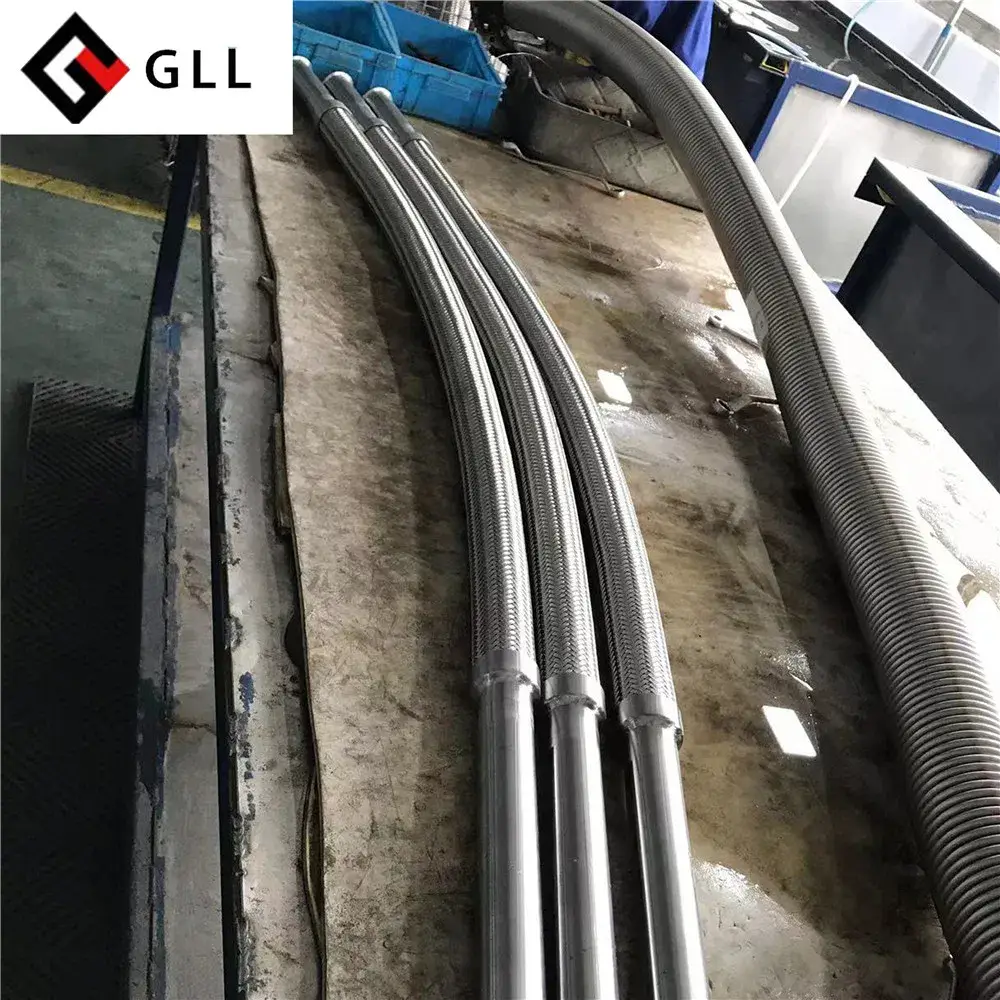 Ống kim loại linh hoạt DN15 chống ăn mòn, được làm từ thép không gỉ dạng sóng 304 cho công nghiệp