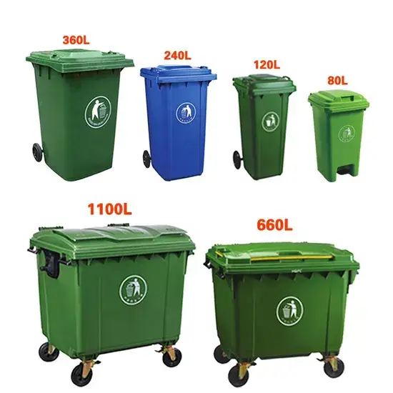 Thùng đựng rác 120 Series bằng nhựa có bàn đạp - Giải pháp lý tưởng cho việc tái chế rác