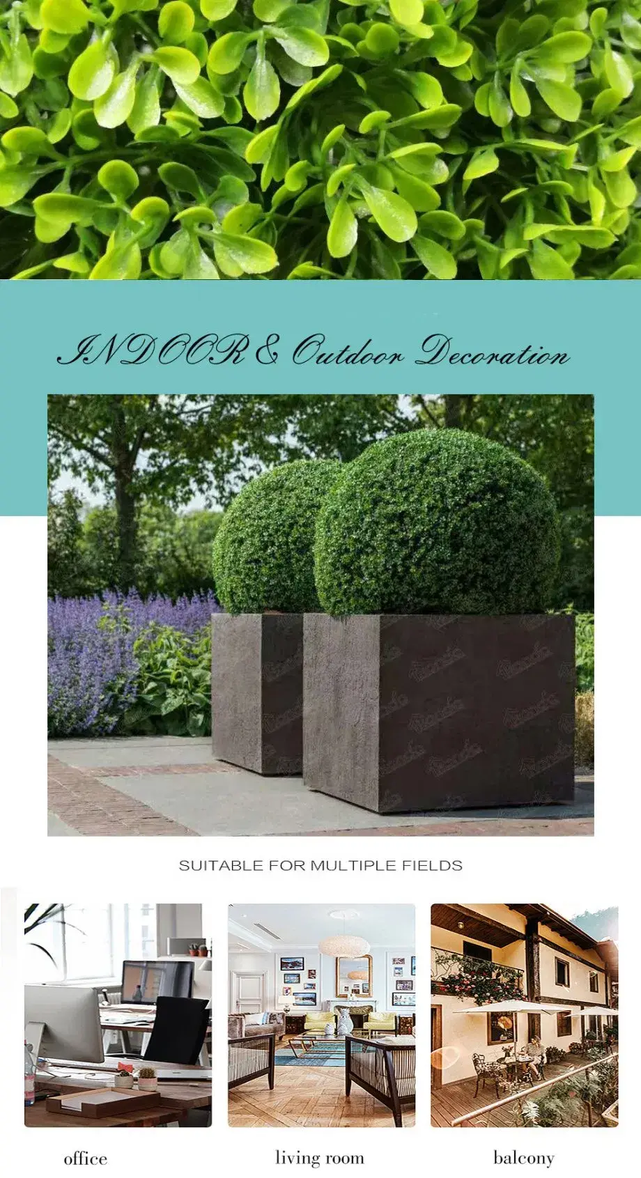 Cây cảnh thường xanh trang trí topiary chất lượng từ nguồn gốc trực tiếp hình ảnh 14-description