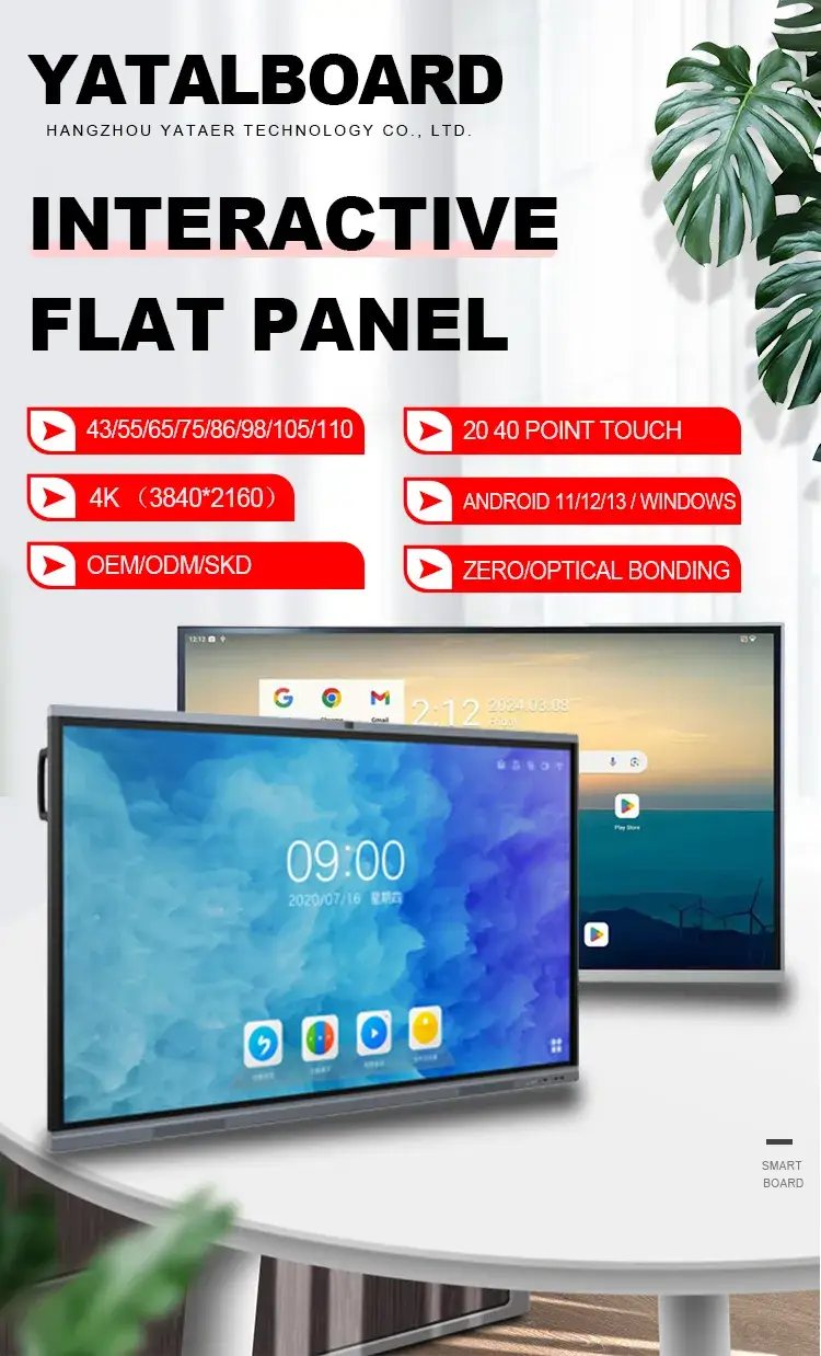 Bảng trắng thông minh cảm ứng công nghiệp 75 Inch - Sản phẩm 4K cung cấp trực tiếp từ nhà máy hình ảnh 14-description