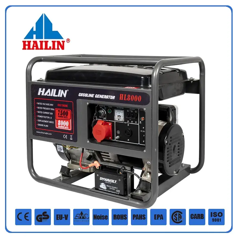 5kw 5.5kw Máy Phát Điện Khởi Động Xăng Điện - Sản Phẩm Chính Hãng Từ Nhà Máy, Bánh Xe Đi Kèm hình ảnh 14-description