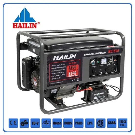 5kw 5.5kw Máy Phát Điện Khởi Động Xăng Điện - Sản Phẩm Chính Hãng Từ Nhà Máy, Bánh Xe Đi Kèm
