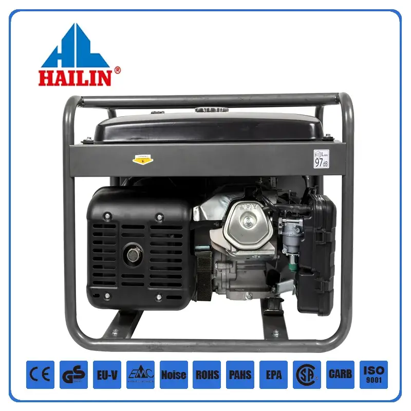 5kw 5.5kw Máy Phát Điện Khởi Động Xăng Điện - Sản Phẩm Chính Hãng Từ Nhà Máy, Bánh Xe Đi Kèm