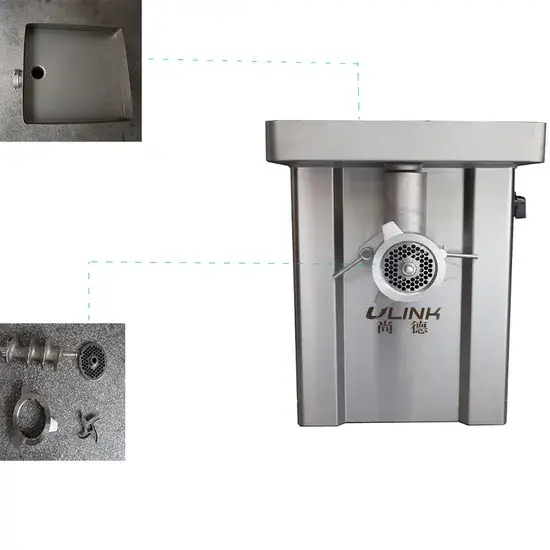 Máy xay thịt công nghiệp chuyên dùng cho xử lý thịt và nhồi xúc xích tại nhà hàng và nhà máy chế biến thực phẩm hình ảnh 1-description