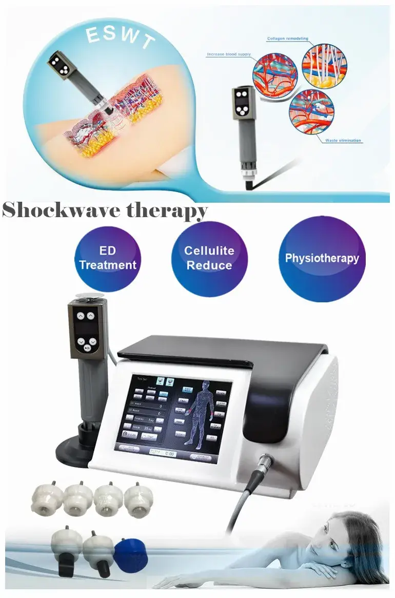 Máy kích thích cơ điện tử Shockwave và EMS - Thiết bị vật lý trị liệu 2 trong 1 cho nhà máy - Sóng xung kích và Thiết bị liệu pháp EMS hình ảnh 13-description