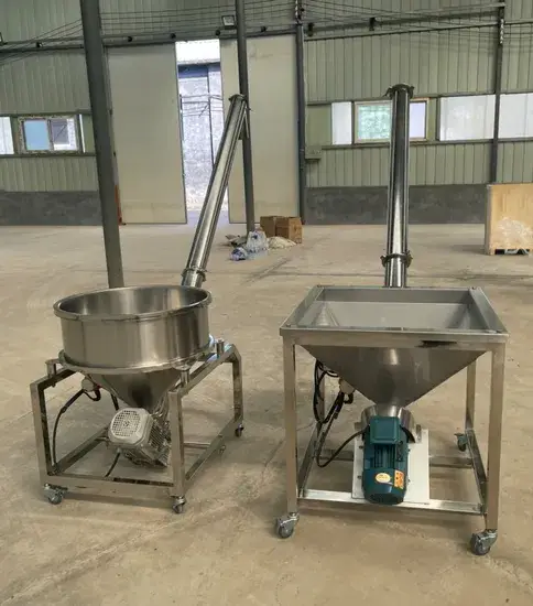 Nhà máy SS 304: Máy vận chuyển vít nghiêng xoắn ốc chất lượng cao cho ngành sản xuất bột thực phẩm