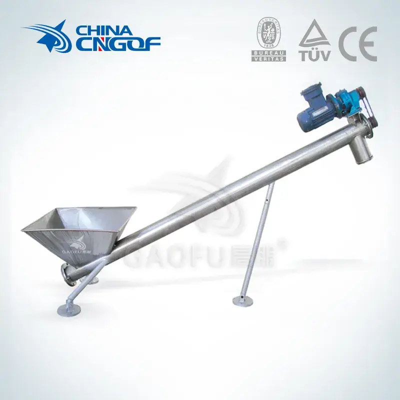 Nhà máy SS 304: Máy vận chuyển vít nghiêng xoắn ốc chất lượng cao cho ngành sản xuất bột thực phẩm hình ảnh 12-description