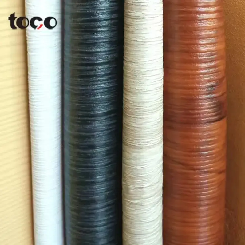 Phim PVC giả vân gỗ dán tường cho trang trí nội thất - Sản phẩm giá nhà máy, dán tự dính