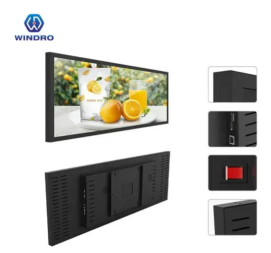 Kệ mỏng màn hình LCD 28.6 inch cho siêu thị và nhà máy sản xuất hình ảnh 1-description