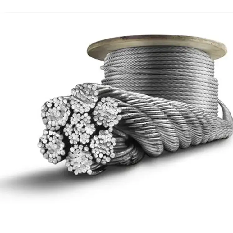 Bán buôn dây cáp thép mạ kẽm / mạ PVC độ dày 4.0 mm, kích thước 6*7+FC hình ảnh 13-description