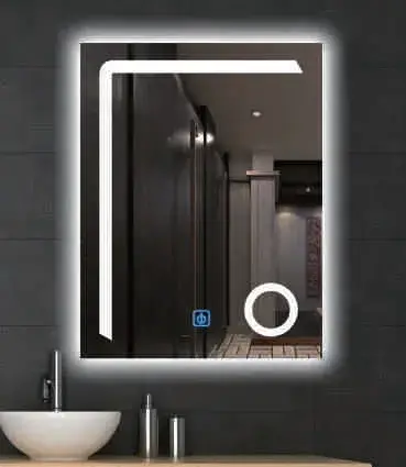 Gương LED phòng tắm loại bán buôn có tính năng chống sương và cảm ứng thông minh, không viền hình ảnh 1-description