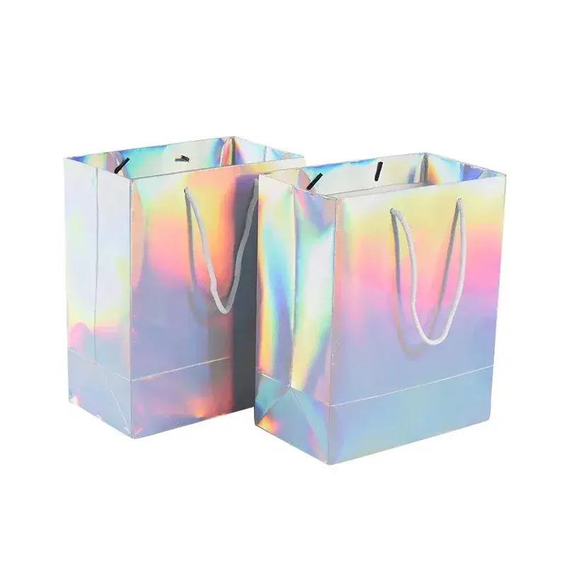 Túi giấy in hình hologram theo yêu cầu, thiết kế sang trọng cho cửa hàng thời trang hình ảnh 14-description