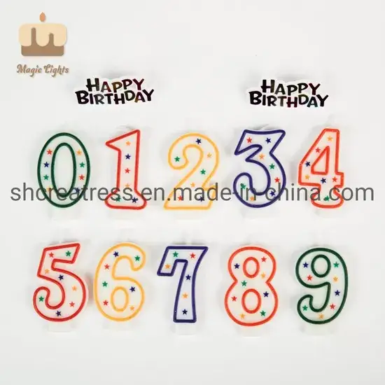 Nến số sinh nhật 3 với thông điệp đặc biệt từ Singapore