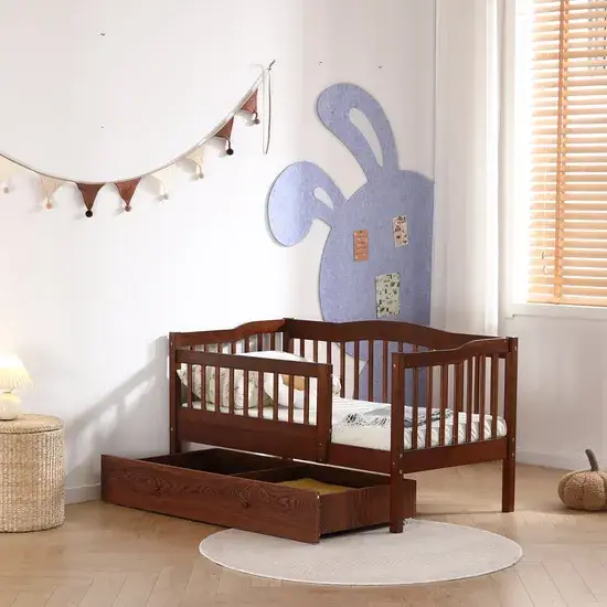Giường cũi gỗ thời trang tùy chỉnh dành cho phòng ngủ trẻ em phong cách