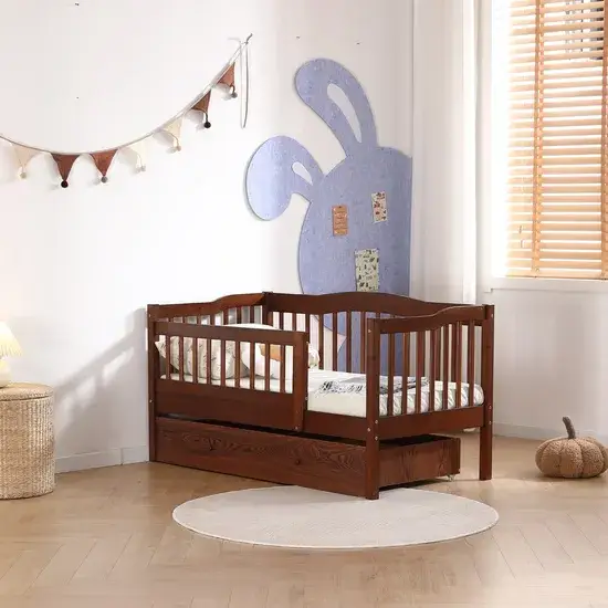 Giường cũi gỗ thời trang tùy chỉnh dành cho phòng ngủ trẻ em phong cách