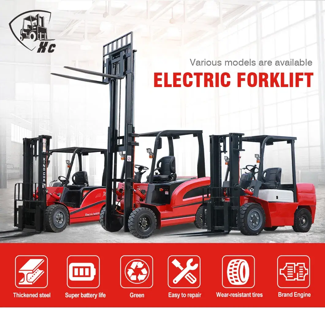 Xe nâng điện có thời gian sạc nhanh, phanh tái sinh và khả năng điều khiển chính xác hình ảnh 12-description