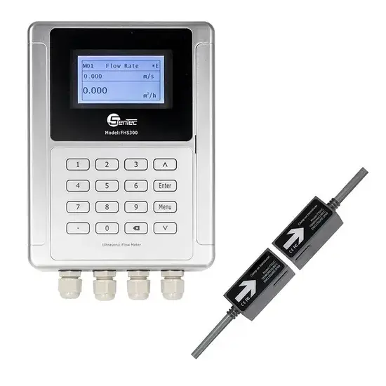 Đồng hồ đo lưu lượng siêu âm Fhs300 - Hiển thị số, kích thước lớn, lắp đặt dễ dàng